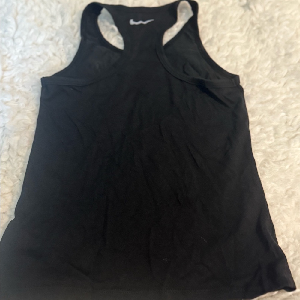 Nike Black Fitted Sleeveless Tank Top